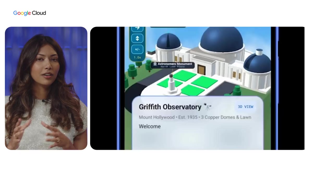 Google Cloud Tech 영상 — Antigravity 환경 자율 Android UI 구축 시연 장면